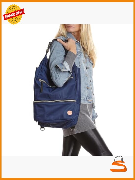 Convertible Travel Laptop Backpack & Hobo Bag 15in Water-Resistant Nylon main image 5